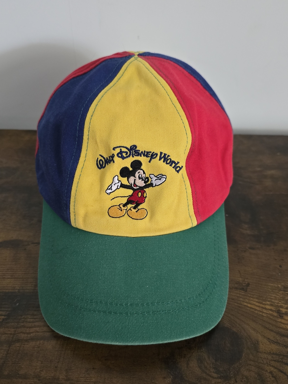 1990s Disneyland Resort YTH Hat Cap Mickey Mouse Colorful StrapBack Walt Disney